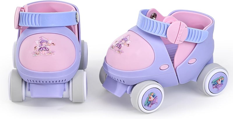 Mpoutik Kids Children's Adjustable Quad Roller Skates Wheels Lock Boys Girls Roller Skate for Beginners Toddlers Baby Age 2-6 Years Old - Image 1